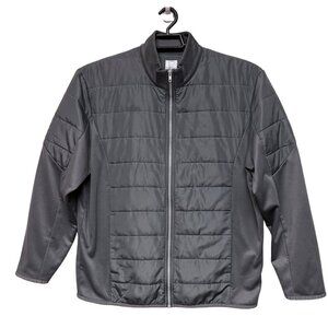 Callaway Men's Basic Long Sleeve Untrasonic Quilted  Zip Golf Jacket Grey XL